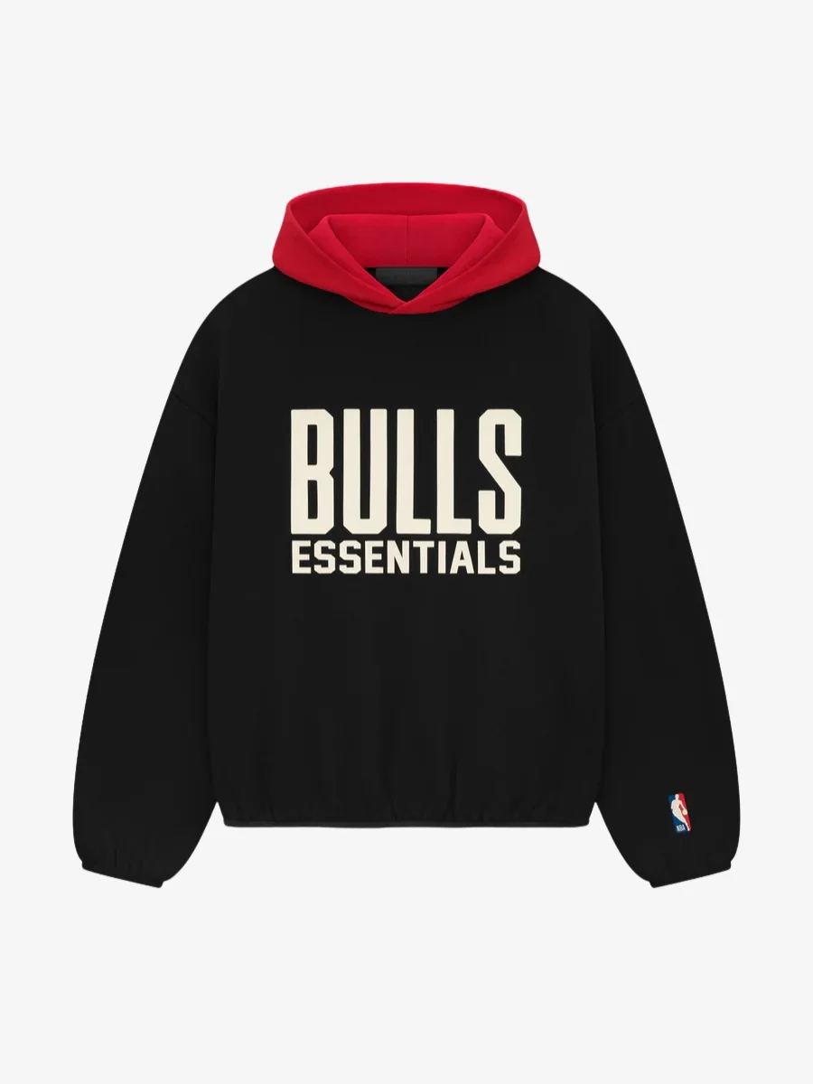 Essentials Bulls Black Hoodie